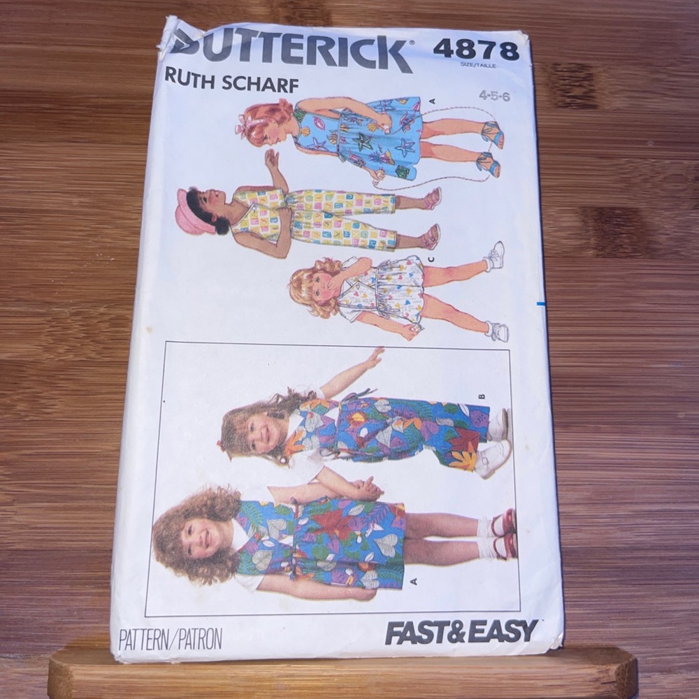 Vintage Butterick Sewing Pattern #4878
